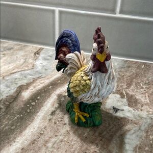 Colorful Rooster Figurine